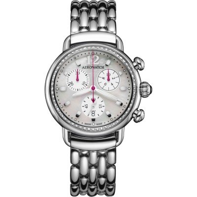 Aerowatch Hommage 1910 81105-AA04-DIA-M Chronolady Horloge