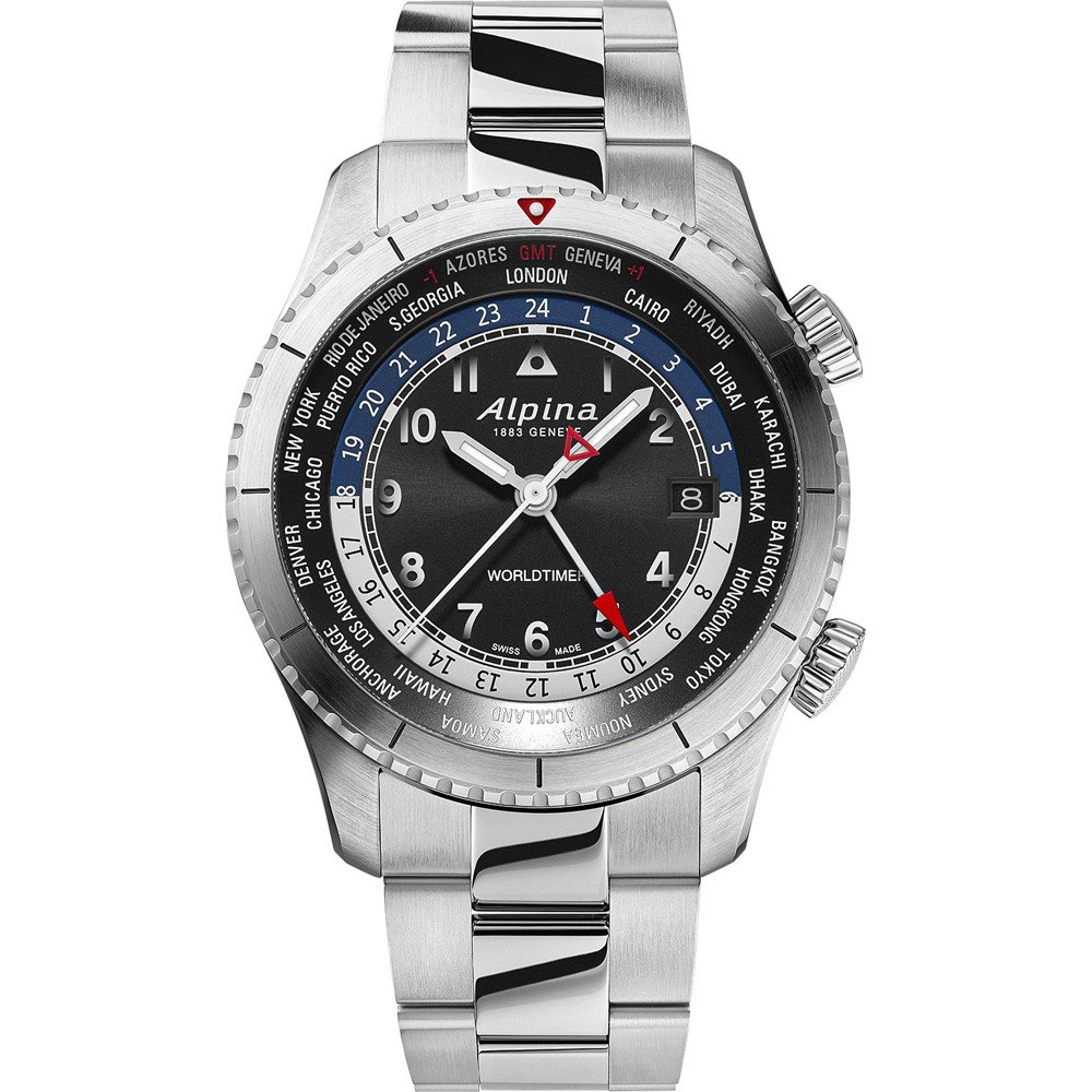 Alpina Startimer AL-255B4S26B Startimer Pilot Worldtimer Horloge