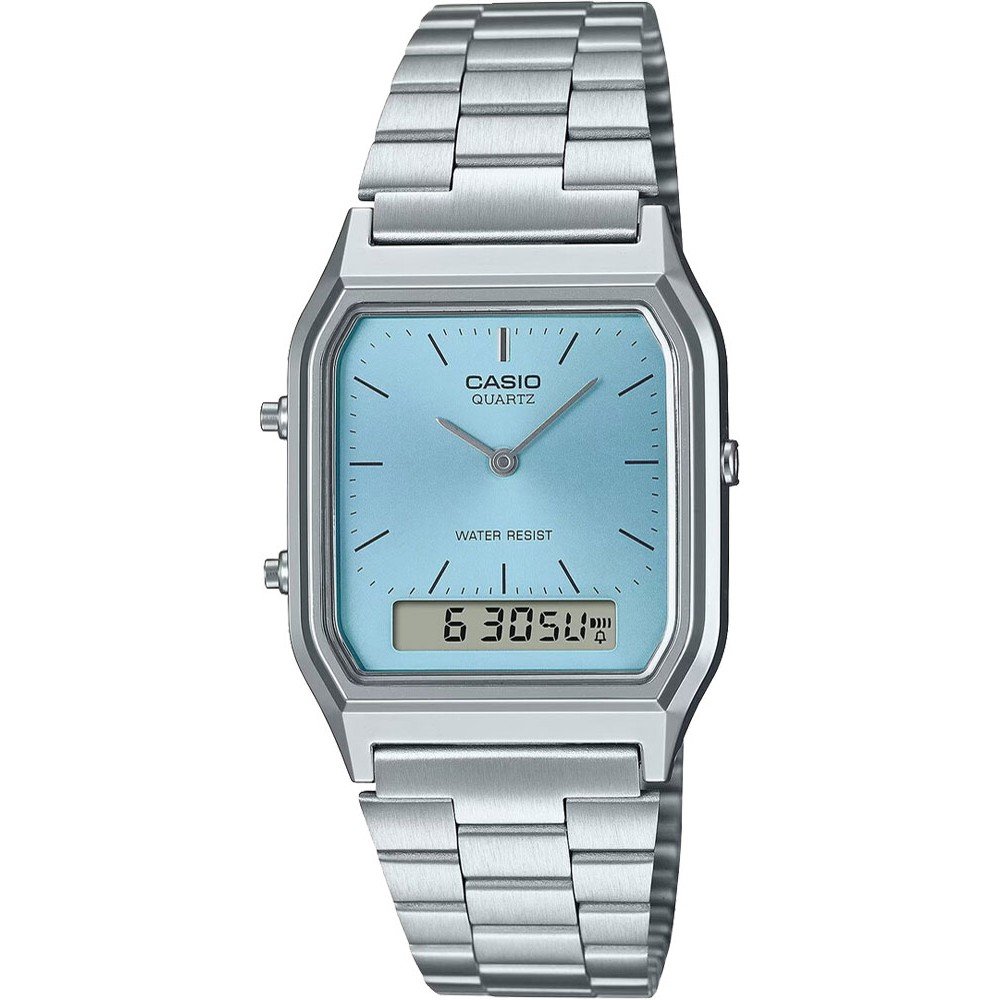 Casio Vintage AQ-230A-2A1MQYES Vintage Edgy Horloge