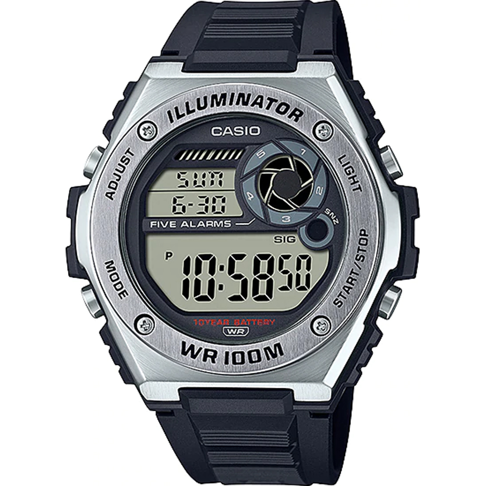 bevel vasthouden Ben depressief Casio MWD-100H-1AVEF Digital Youth horloge • EAN: 4549526273308 • Horloge.be