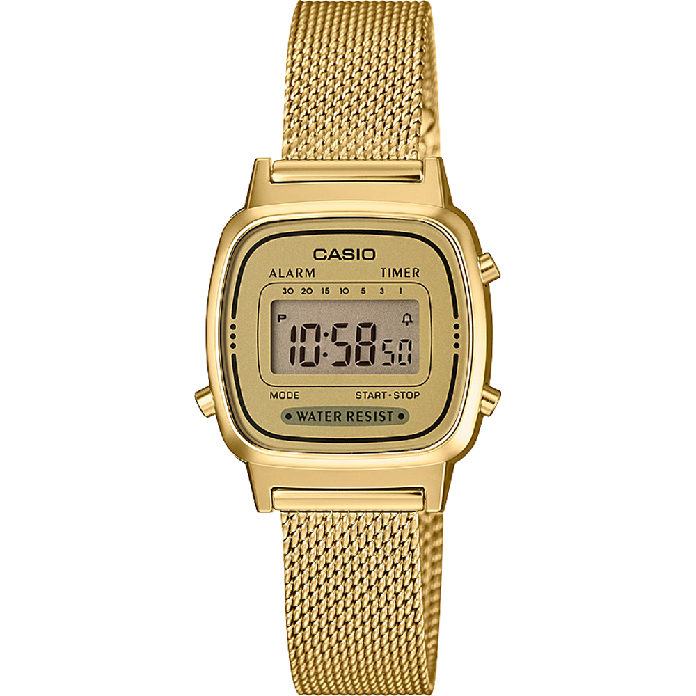 influenza Moeras Aan Casio Collectie LA670WEMY-9EF Vintage Mini horloge • EAN: 4549526187865 •  Horloge.be