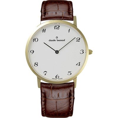 Claude Bernard 20202-37J-BB Slim Line Horloge