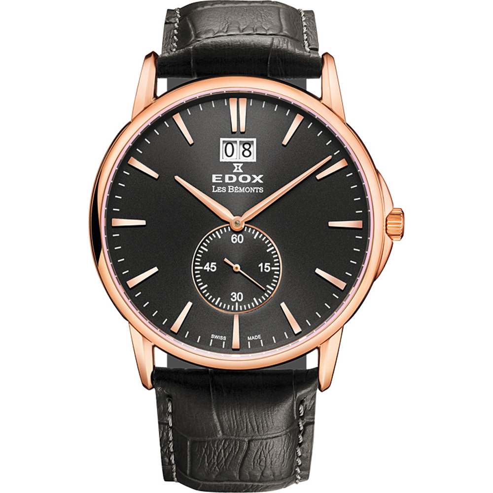 Edox Les Bémonts 64012-37R-NIR Horloge