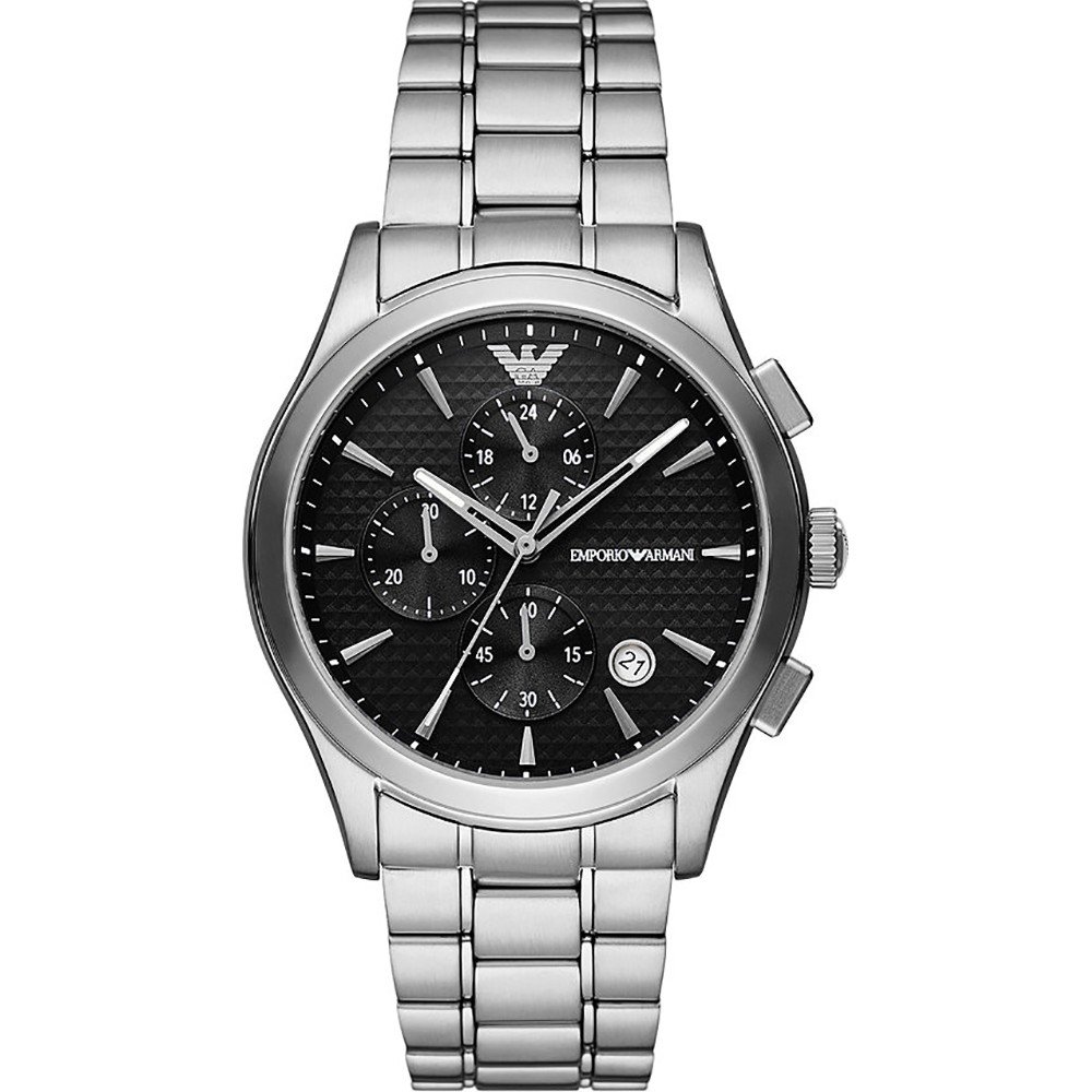 Zwarte armani best sale horloge heren