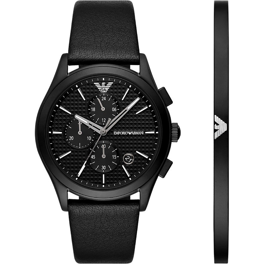 Armani zwart online horloge