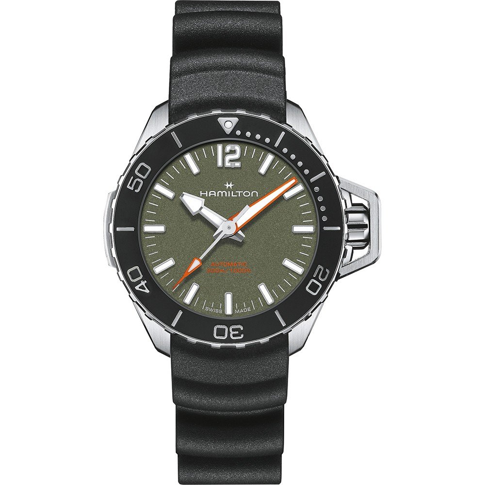 Hamilton Navy H77455360 Khaki Navy Frogman Horloge