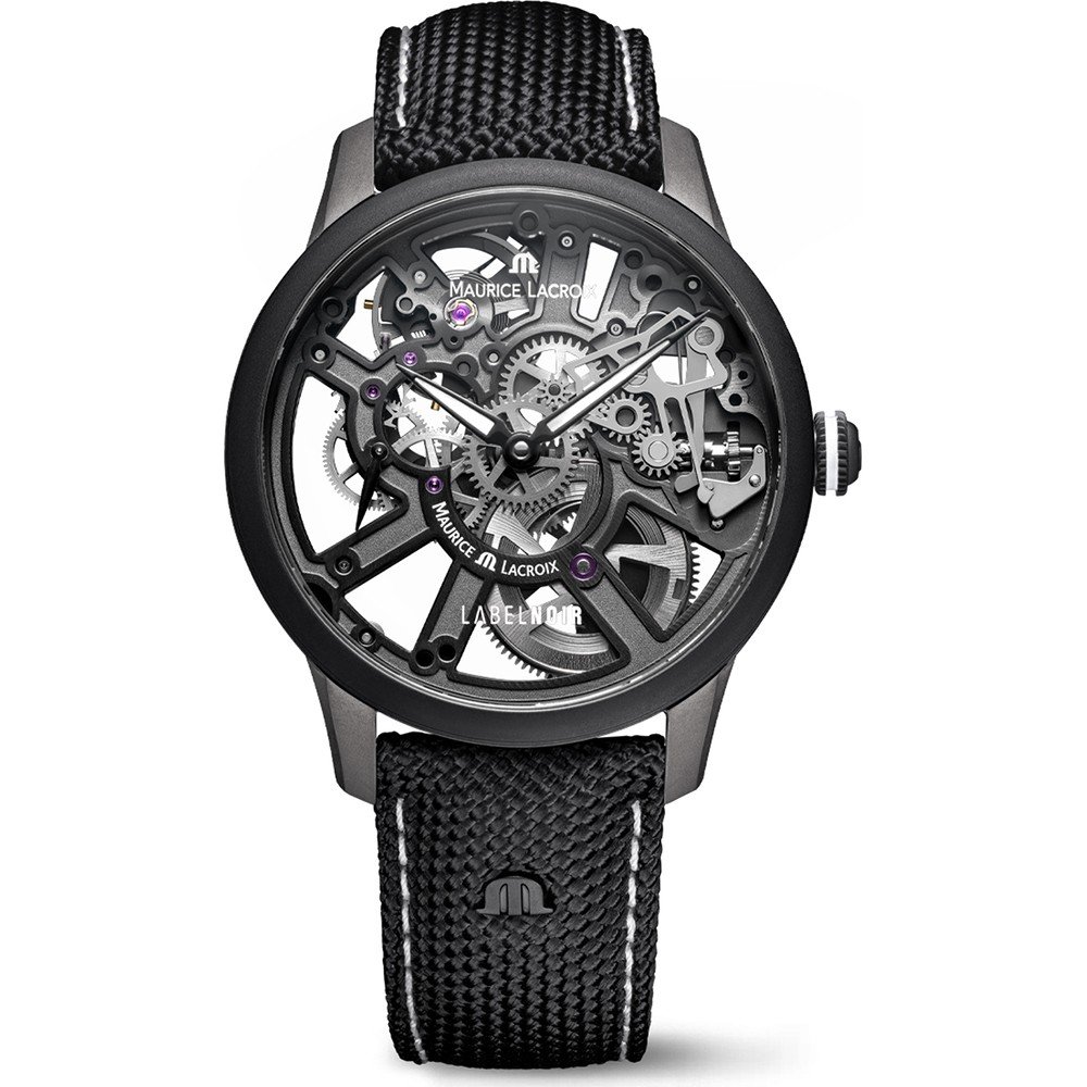 Maurice Lacroix Masterpiece MP7228-DLB04-090-2 Masterpiece Skeleton X Label Noir Horloge