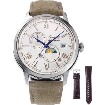 Orient Bambino RA-AK0808S30B Bambino Sun & Moon - 75th Anniversary Edition Horloge