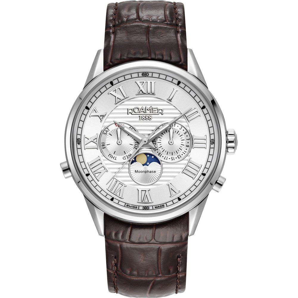 Roamer Superior 513821-41-25-05 Superior Moonphase II Horloge