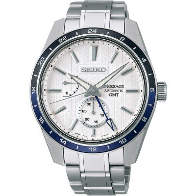 Seiko SARF017 Presage Sharp Edged GMT Keshizumi horloge