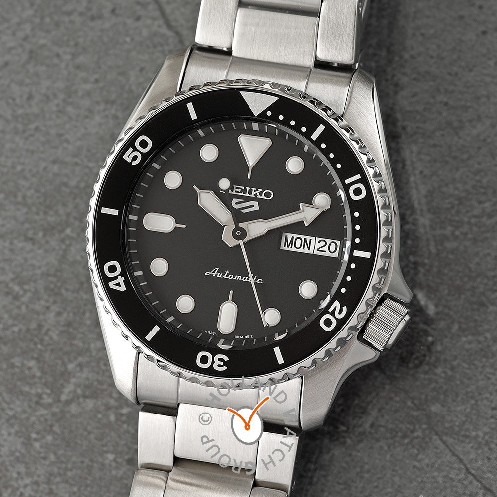 Seiko 5 sports discount zwart