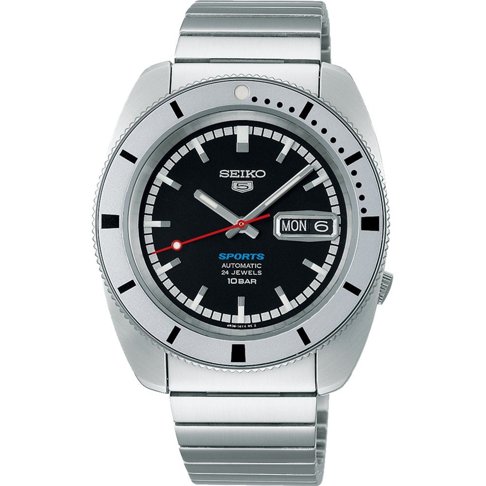 Seiko 5 Sports SRPL05K1 Seiko 5 Sports ‘Pepper Black’ Horloge