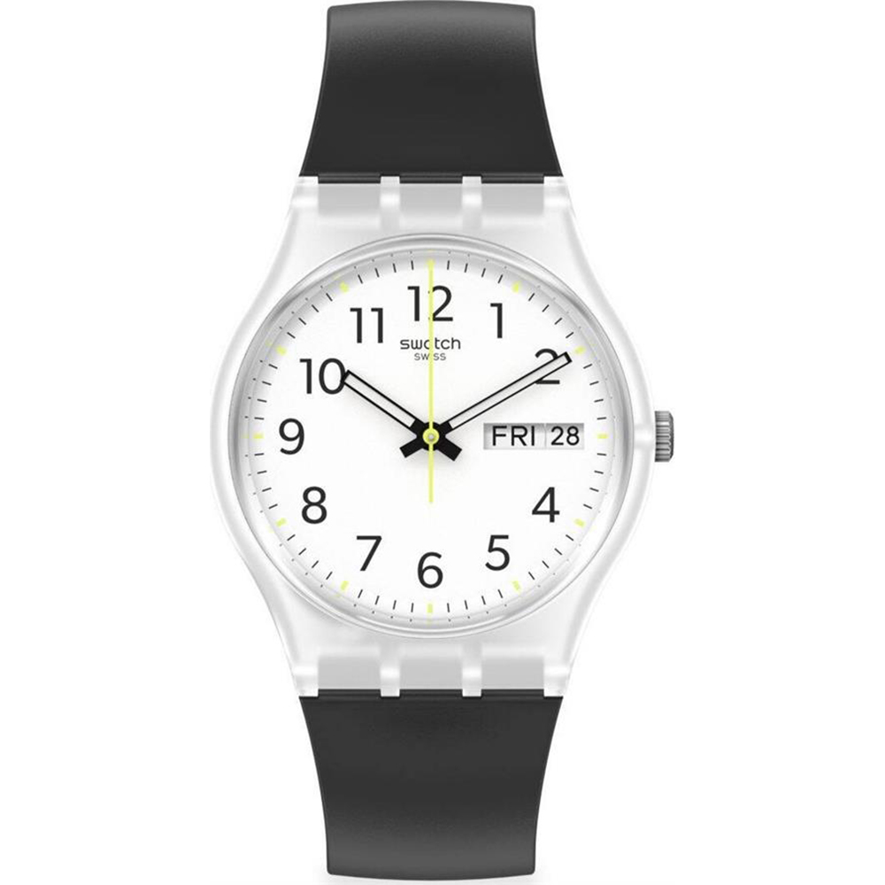 Swatch Original Medium (34mm) GE726-S26 Rinse Repeat Black Horloge
