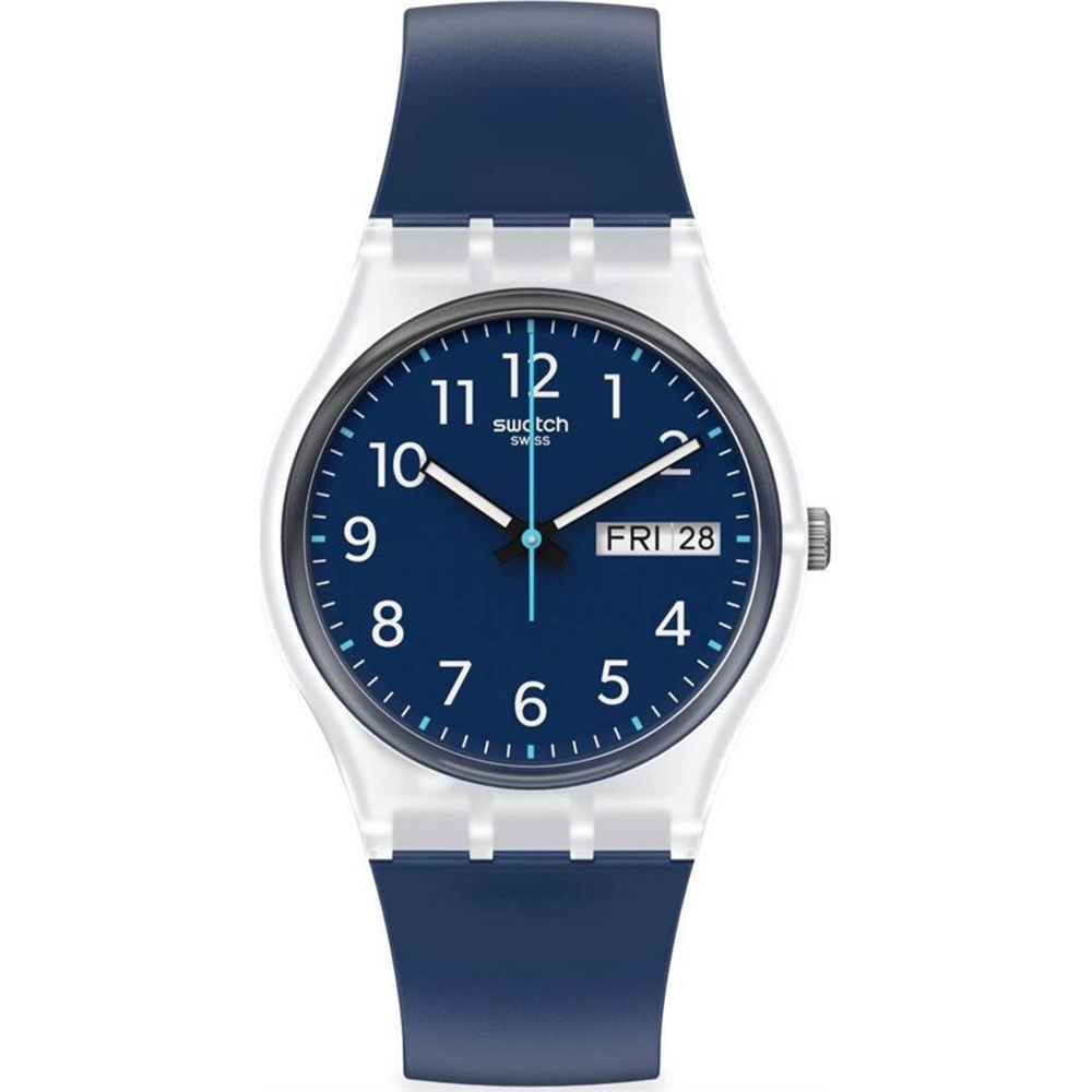 Swatch Original Medium (34mm) GE725 Rinse Repeat Navy Horloge