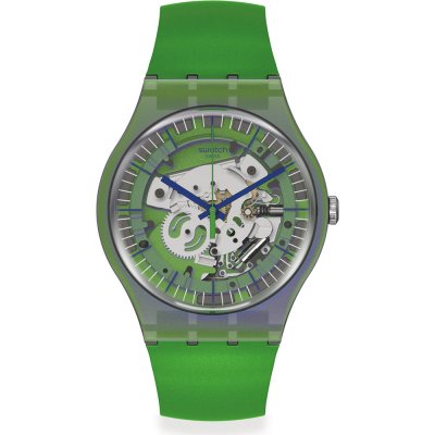 Swatch Originals Large (41mm) SUOM117 Shimmer Green Horloge
