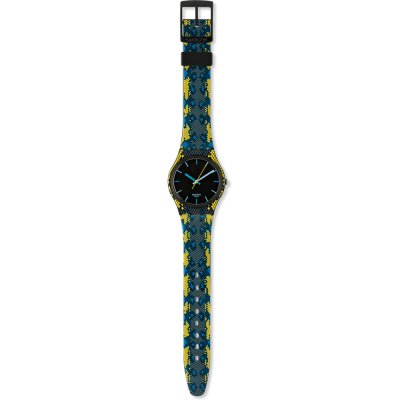 Swatch Originals Medium (34mm) GB254 Snaky Blue Horloge