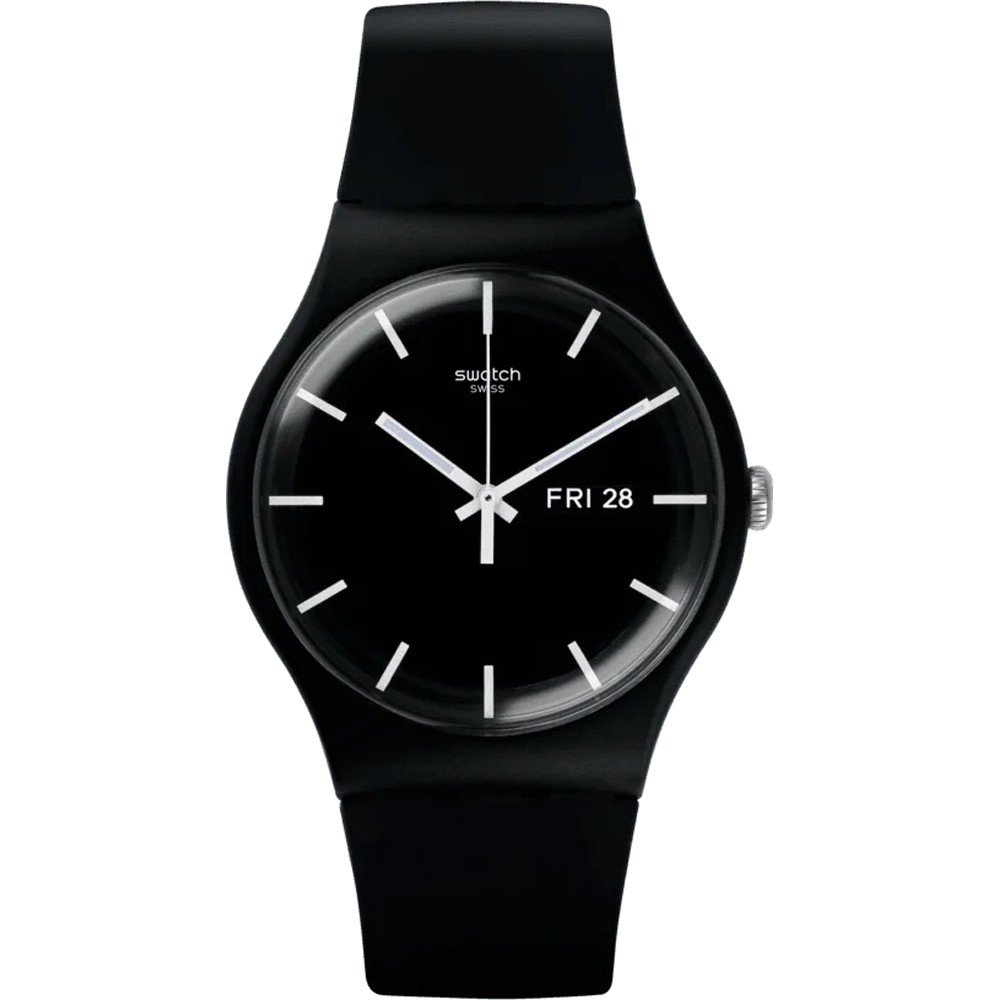 Swatch Original Large (41mm) SO29B704 Mono Black Horloge