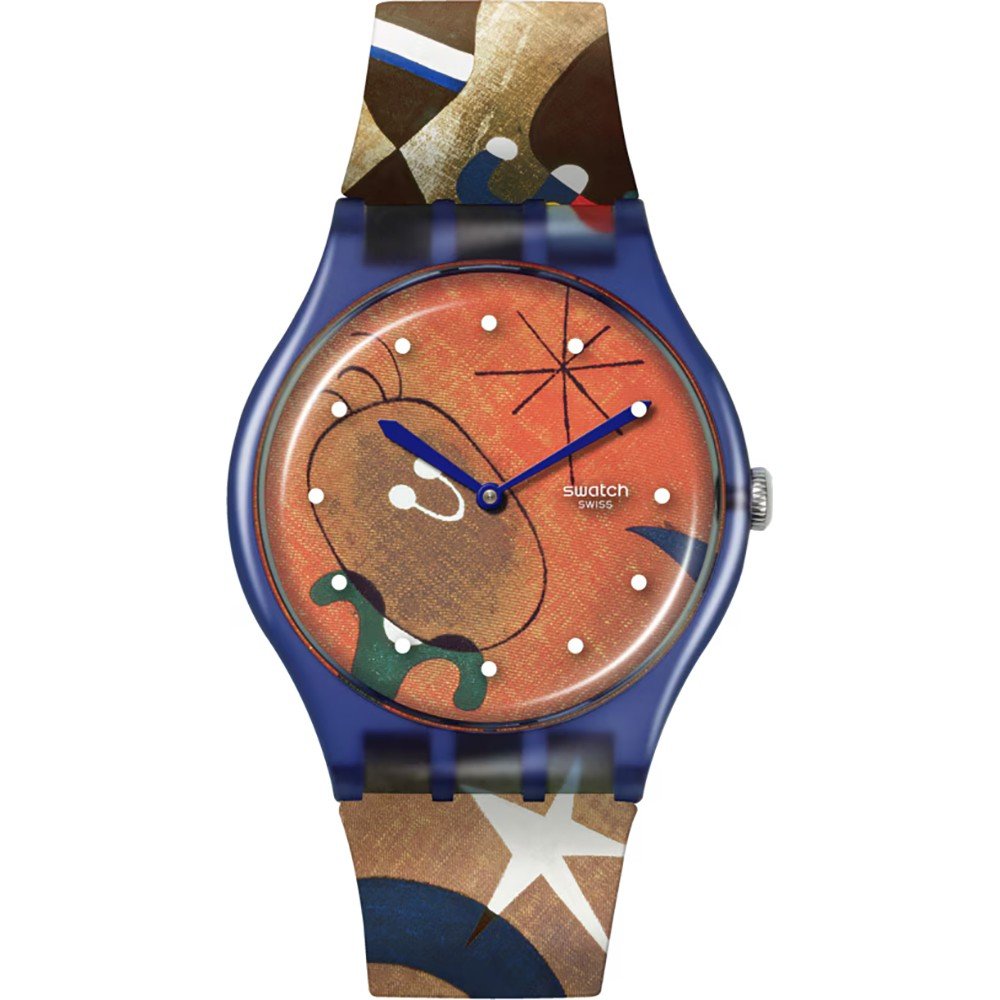 Swatch Originals Large (41mm) SO29Z136 Miro's Women & Bird in the Moonlight Horloge