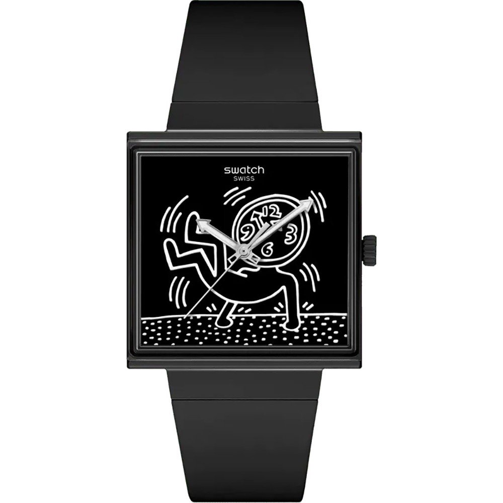 Swatch What If - Square SO34Z103 Breaks Loose Horloge