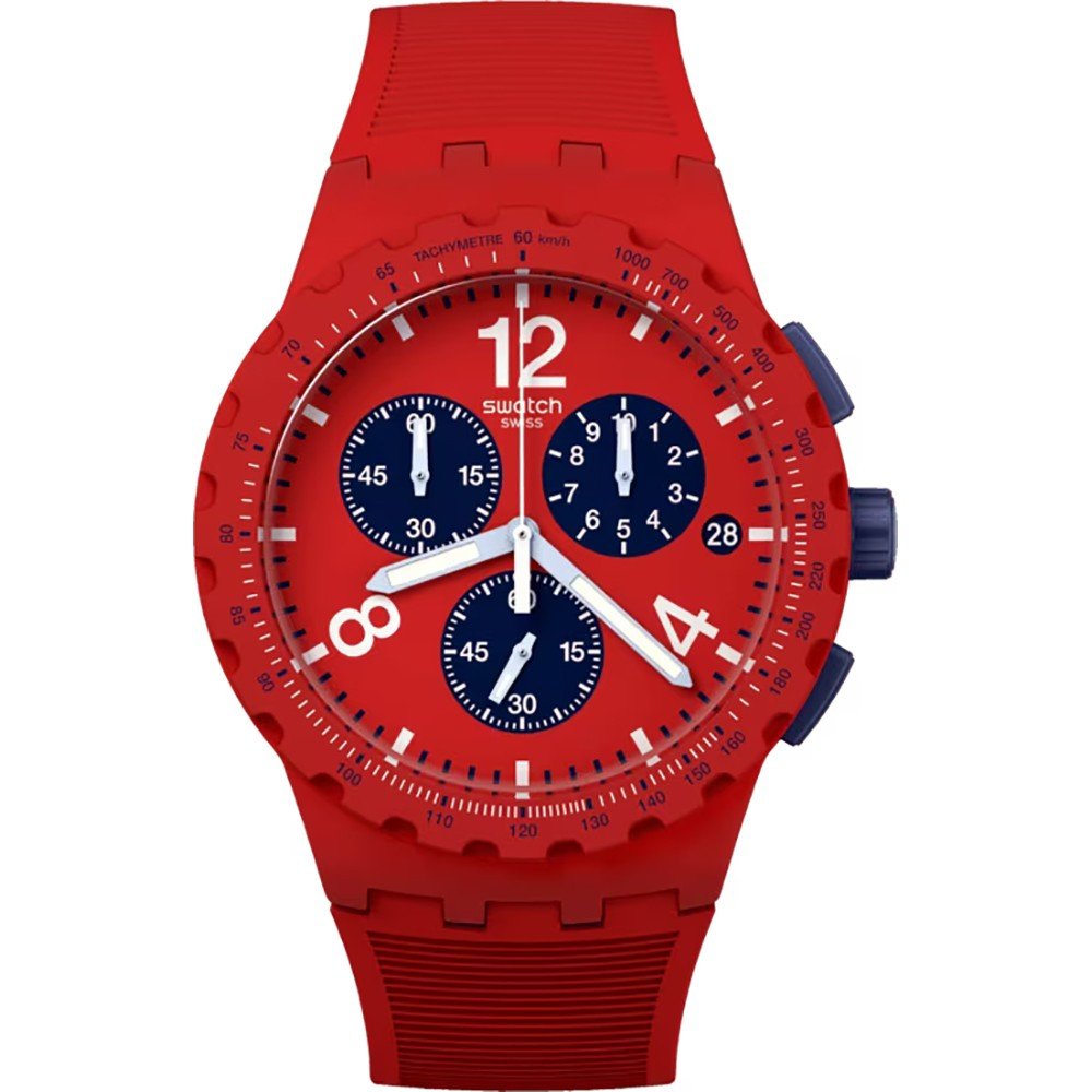 Swatch New Chrono Plastic SUSR407 Primarily red Horloge