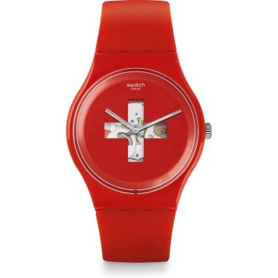 Swatch Originals Large (41mm) SUOR106 Swiss Around The Clock Horloge