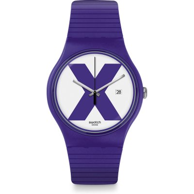 Swatch Originals Large (41mm) SUOV401 Xx-Rated Purple Horloge