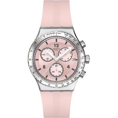 Swatch Irony - Chrono New YVS532 Poppingly Pink Horloge