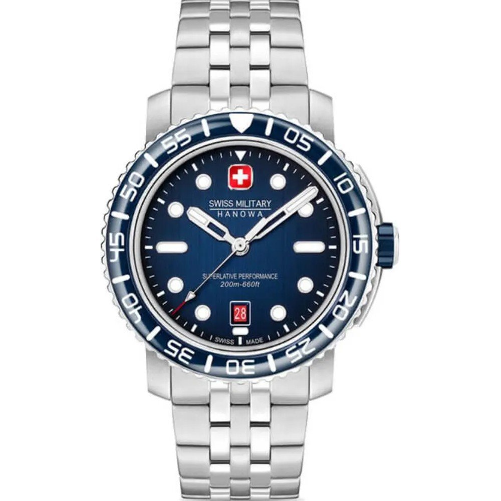 Swiss Military Hanowa SMWGH0001703 Black Marlin Horloge