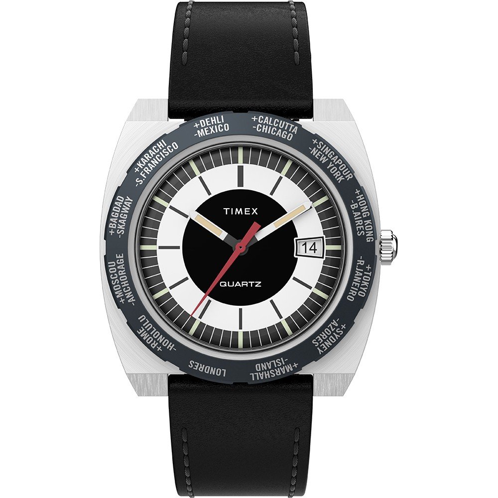Timex Q TW2V69500 Q World Time Ring Reissue Horloge