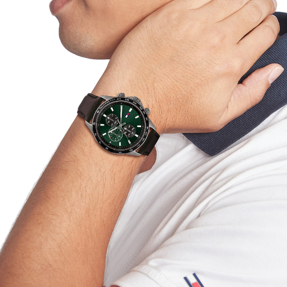 Tommy hilfiger horloge groen new arrivals